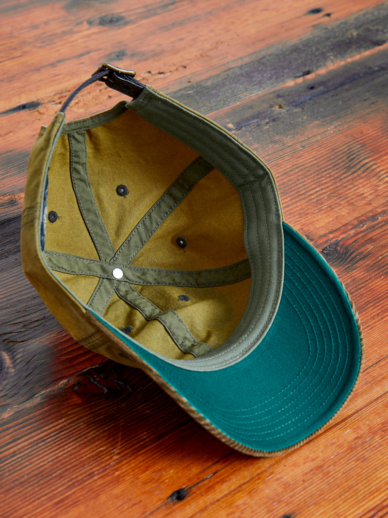 Oilcloth Baseball Cap in Explorer Olive