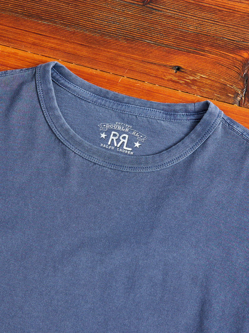 Vintage Knit T-Shirt in Washed Navy