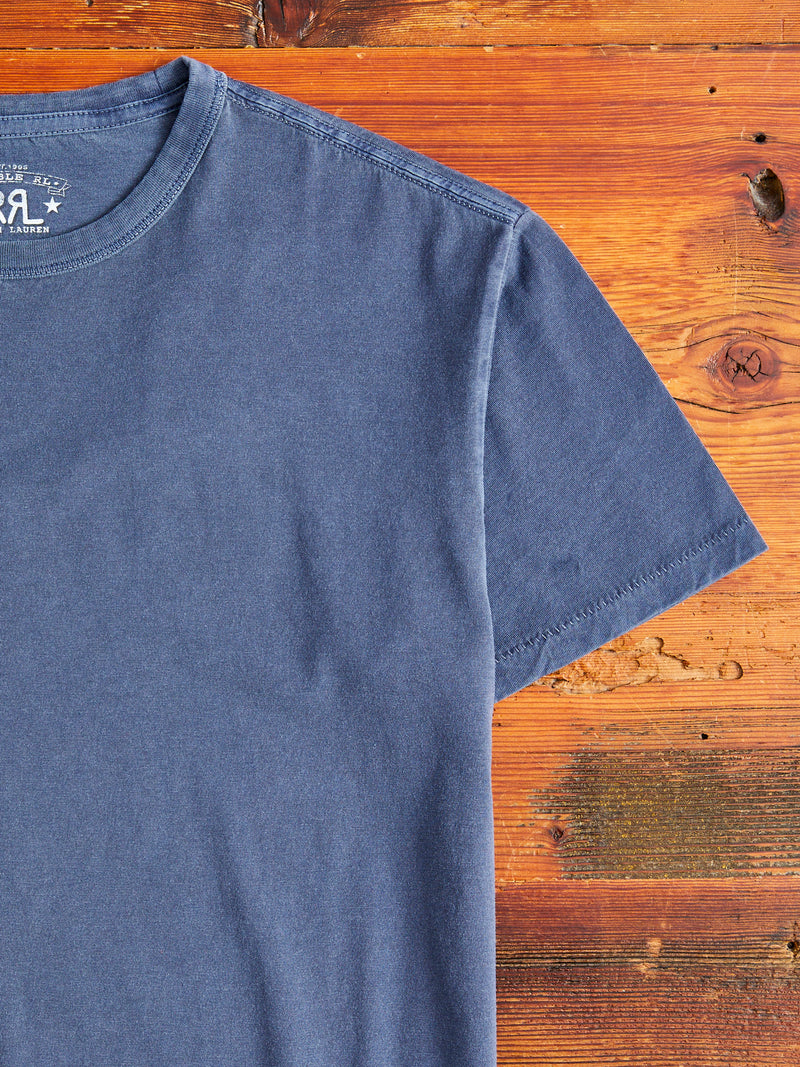 Vintage Knit T-Shirt in Washed Navy