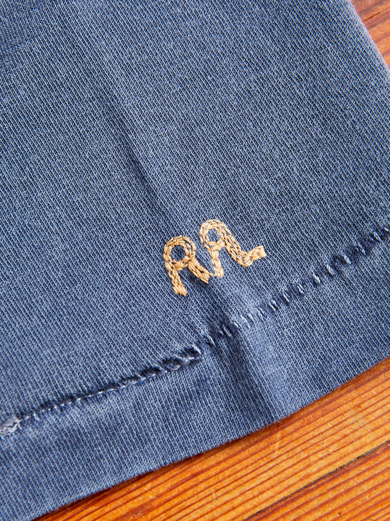 Vintage Knit T-Shirt in Washed Navy