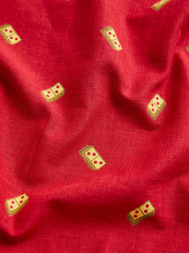 Domino Selvedge Bandanna in Red