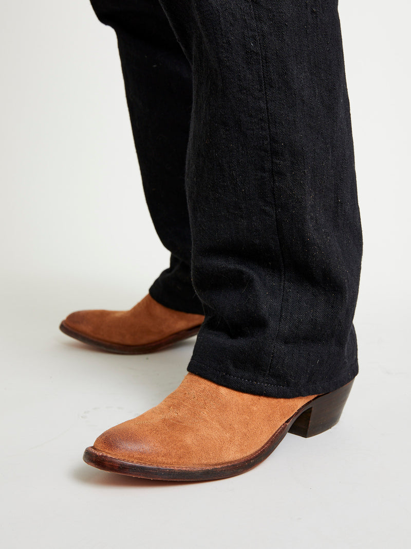 Plainview Suede Cowboy Boot in Light Java