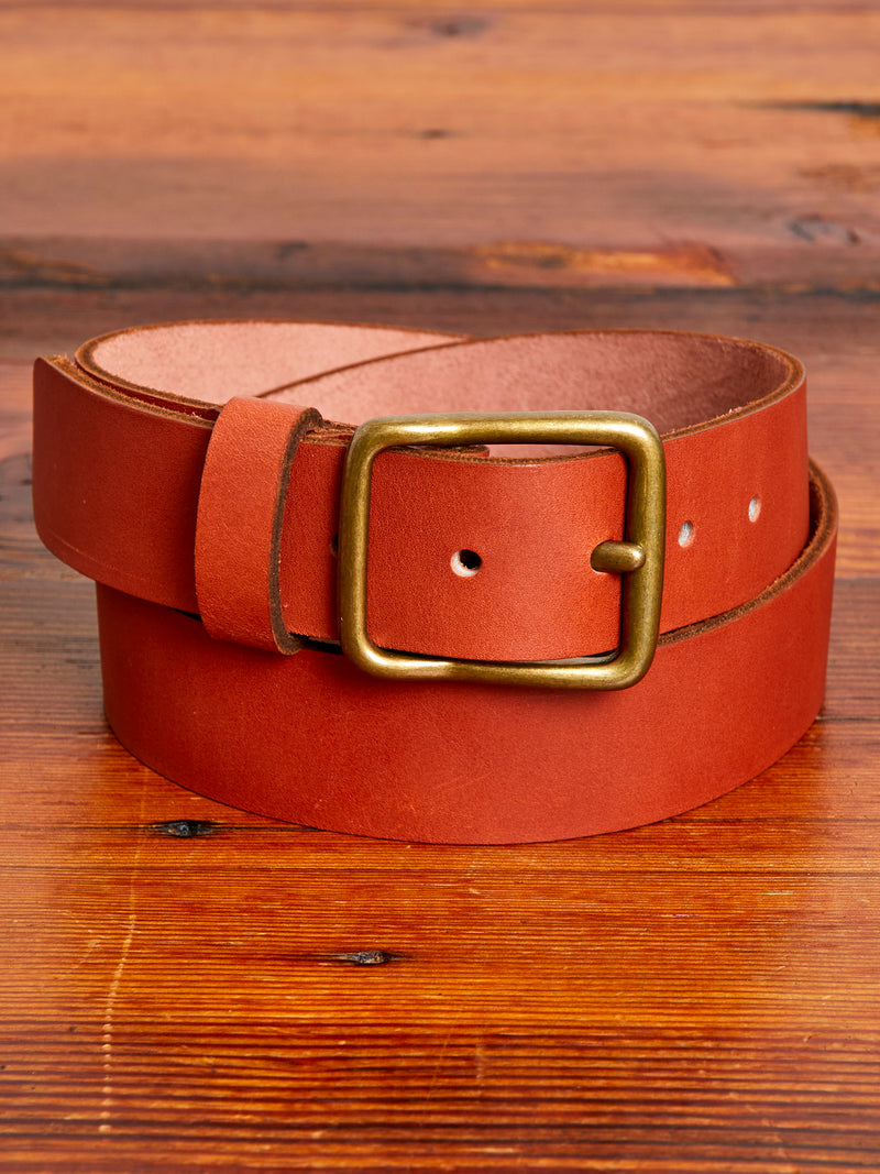 Pioneer Leather Belt in Oro Russet