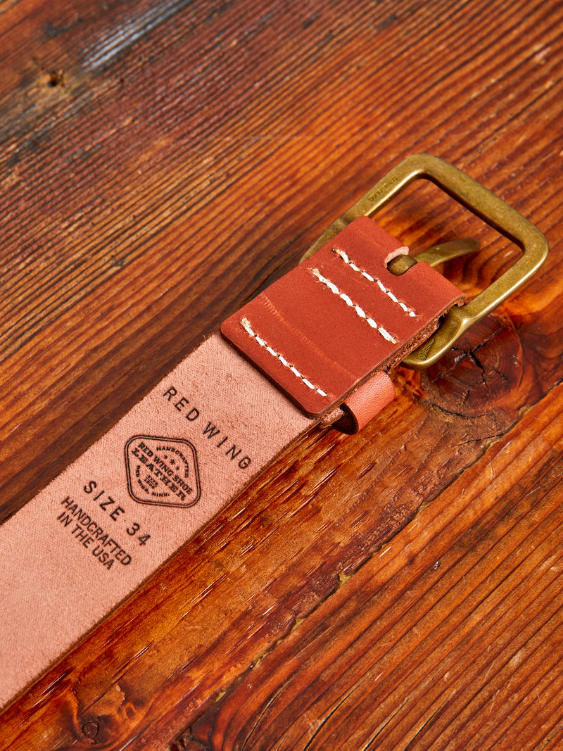 Pioneer Leather Belt in Oro Russet