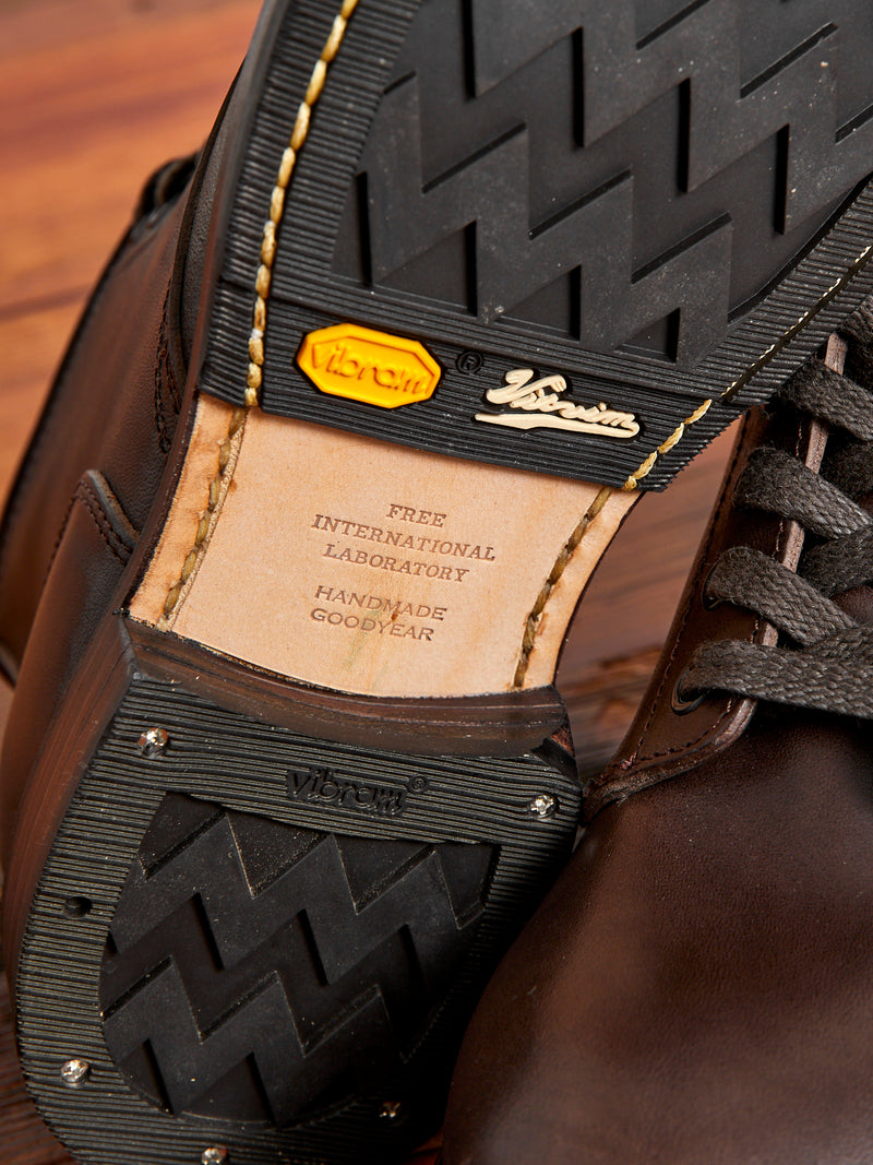 Brigadier Boots-Folk in Dark Brown Italian Horsehide
