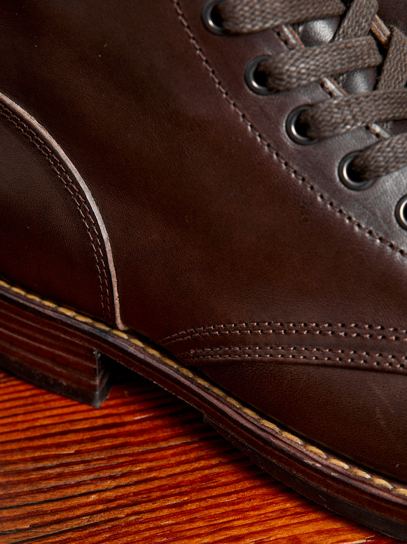 Brigadier Boots-Folk in Dark Brown Italian Horsehide