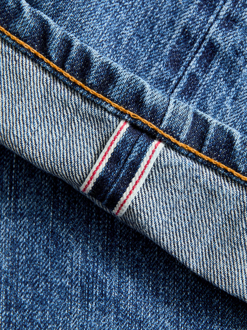 CS-101xs 12oz Stonewashed Indigo Selvedge Denim - Classic Straight Fit
