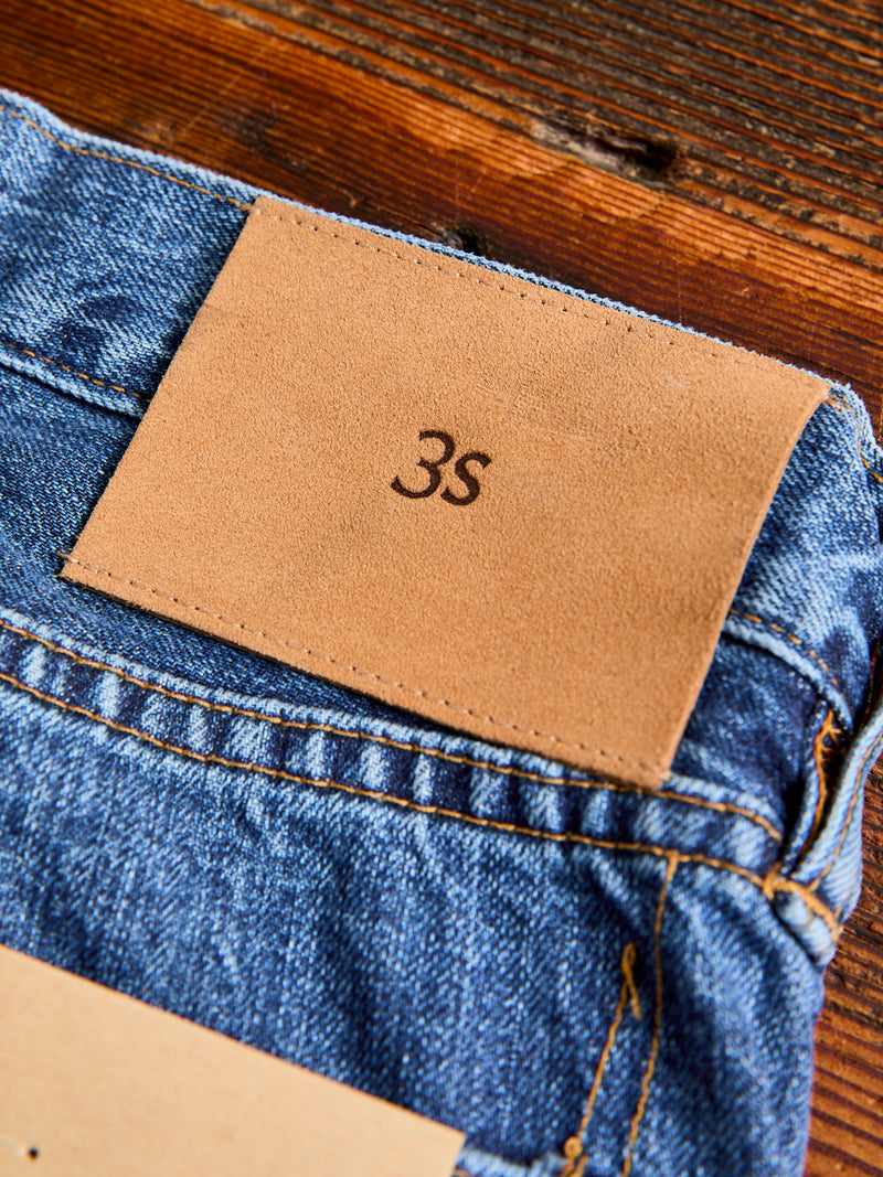 CS-101xs 12oz Stonewashed Indigo Selvedge Denim - Classic Straight Fit