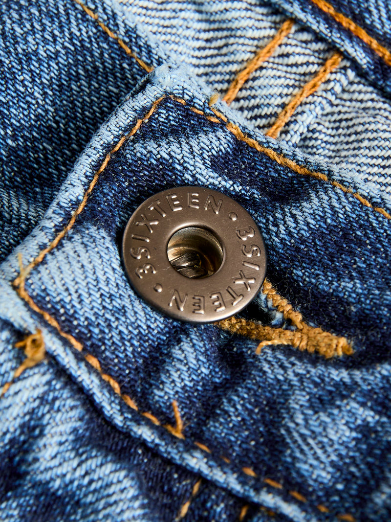 CS-101xs 12oz Stonewashed Indigo Selvedge Denim - Classic Straight Fit