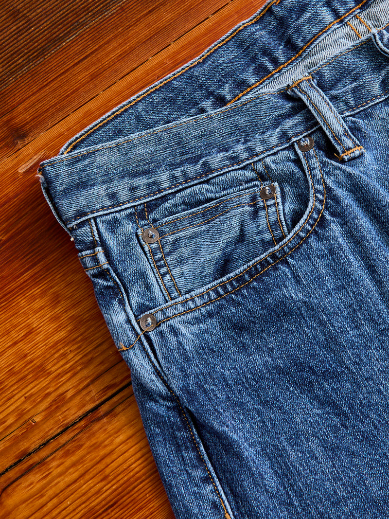CS-101xs 12oz Stonewashed Indigo Selvedge Denim - Classic Straight Fit