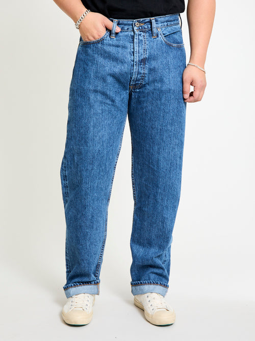 CS-101xs 12oz Stonewashed Indigo Selvedge Denim - Classic Straight Fit