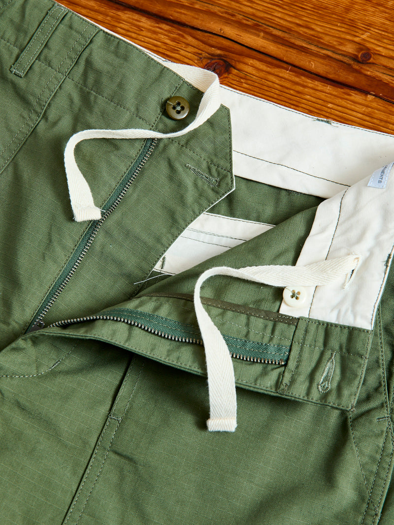 Fatigue Shorts in Olive Cotton Ripstop