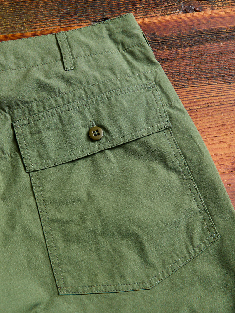 Fatigue Shorts in Olive Cotton Ripstop