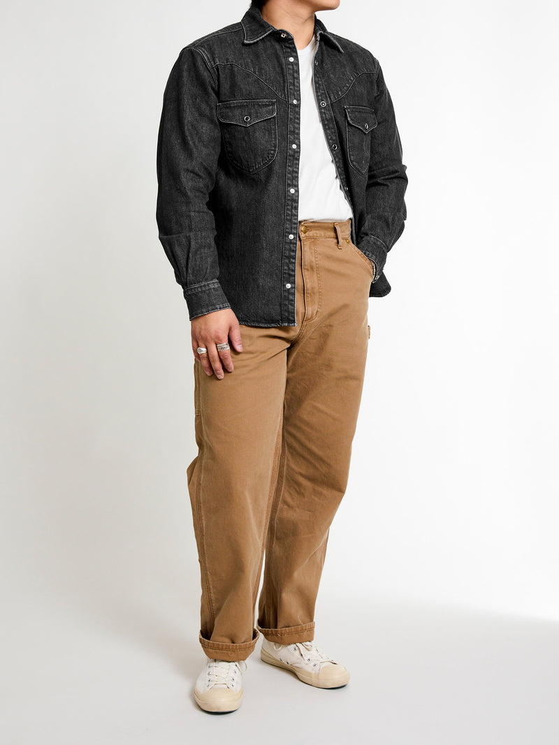 Packard Western Shirt in Black Stonewash