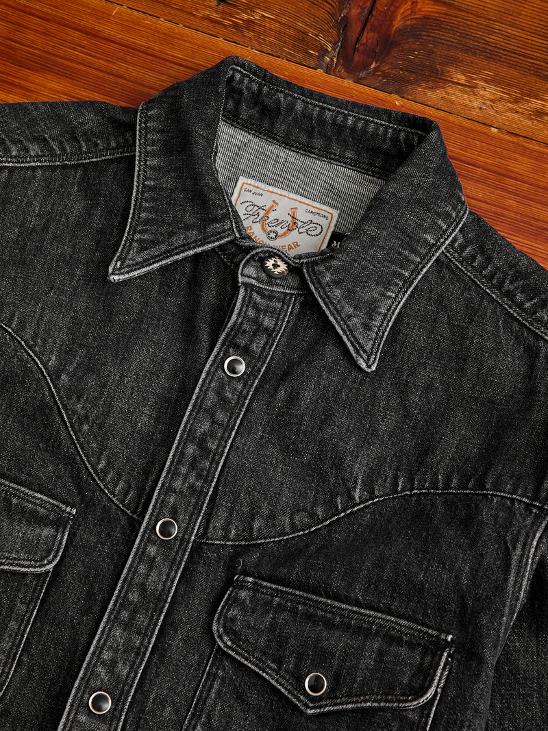 Packard Western Shirt in Black Stonewash