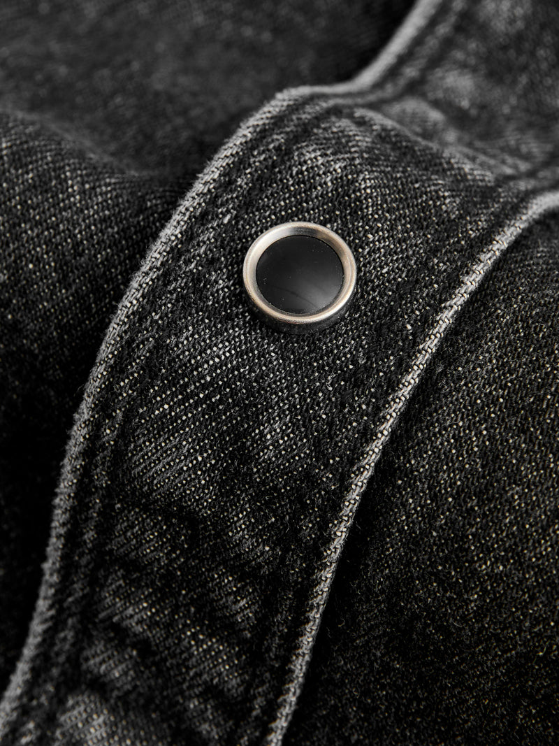 Packard Western Shirt in Black Stonewash