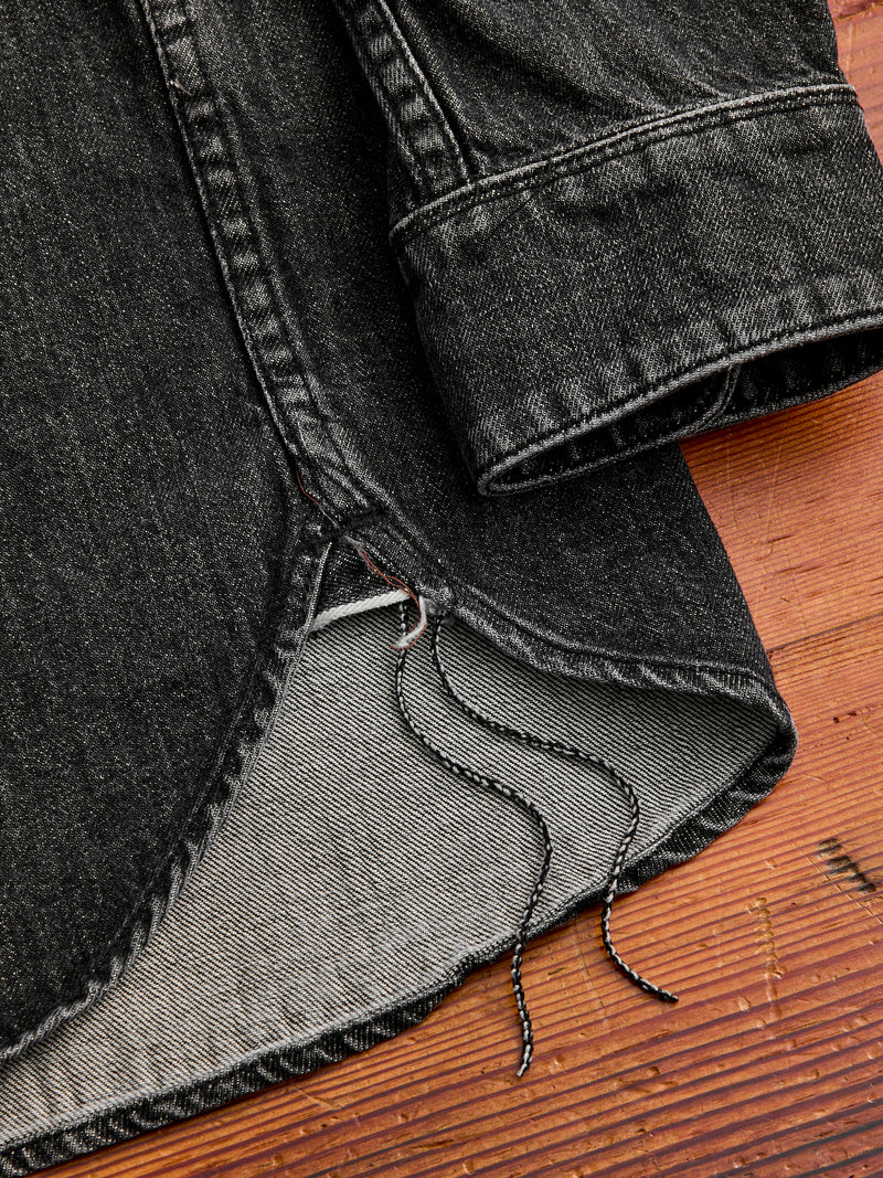 Packard Western Shirt in Black Stonewash