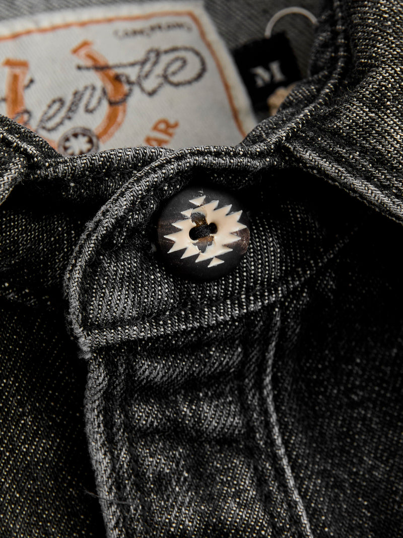 Packard Western Shirt in Black Stonewash