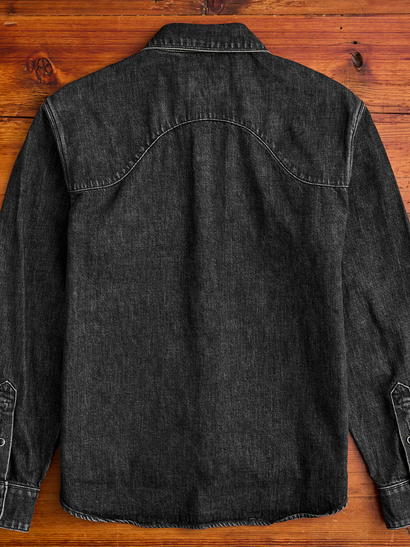 Packard Western Shirt in Black Stonewash