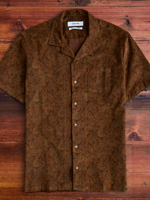 Crammond Shirt in Rust Paisley