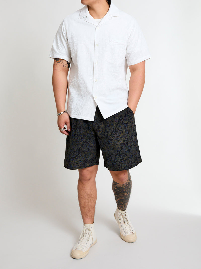 Mhor Shorts in Ink Paisley