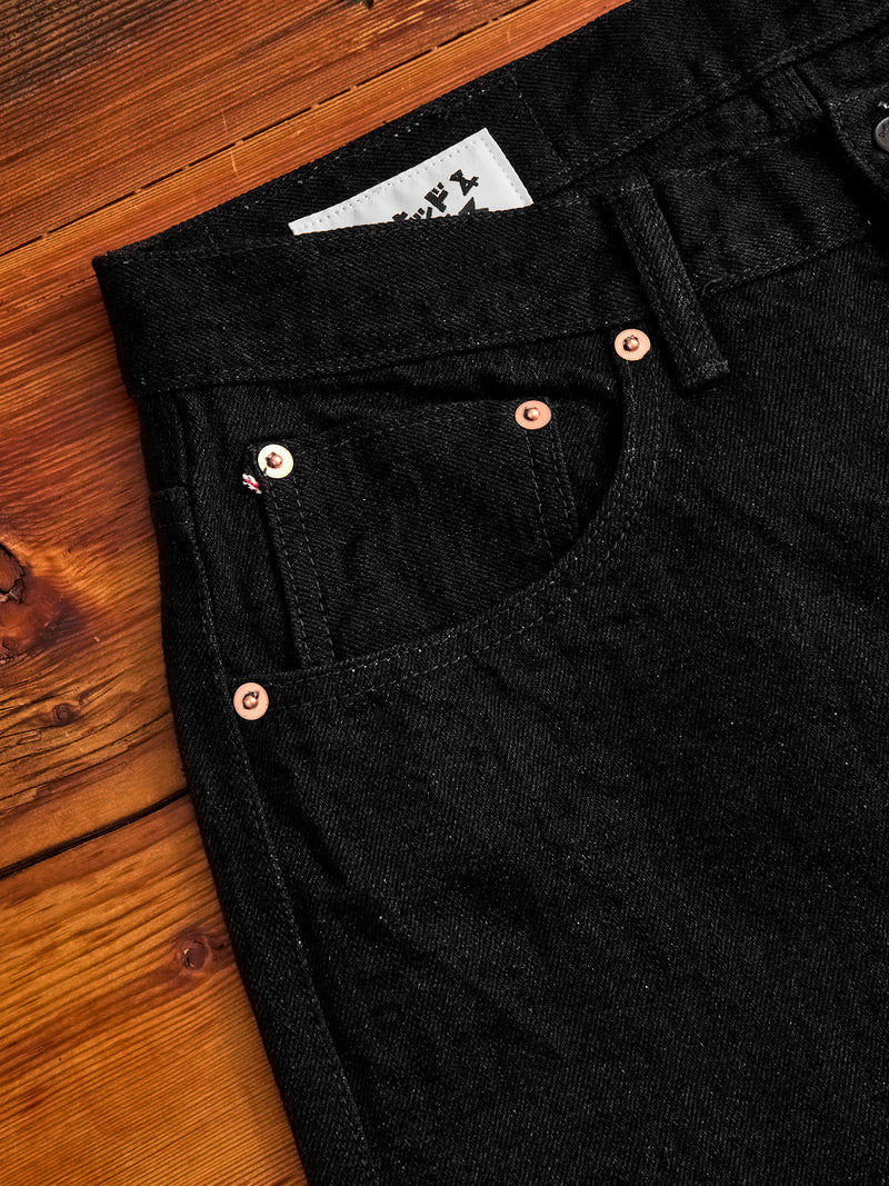 MIJ13 "Okayama Spirit Kuro" 16oz Black Slub Selvedge Denim - Easy Guy Fit