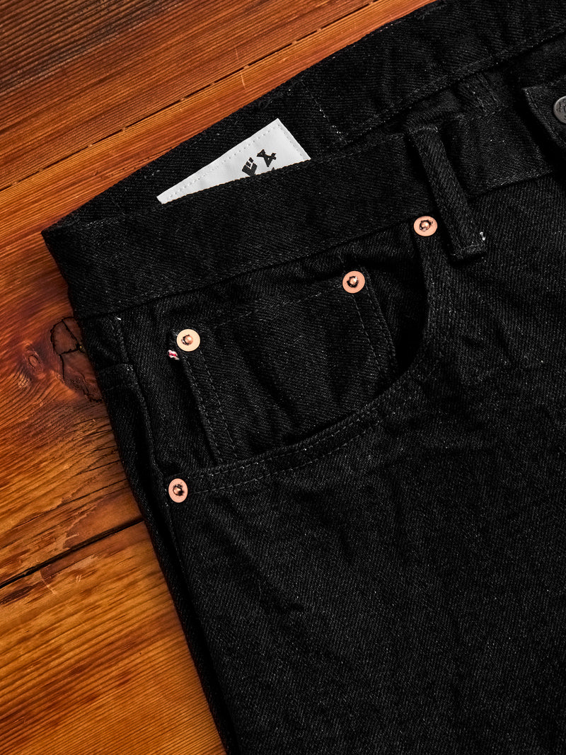 MIJ13 "Okayama Spirit Kuro" 16oz Black Slub Selvedge Denim - Weird Guy Fit