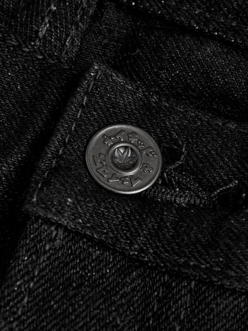 MIJ13 "Okayama Spirit Kuro" 16oz Black Slub Selvedge Denim - Weird Guy Fit