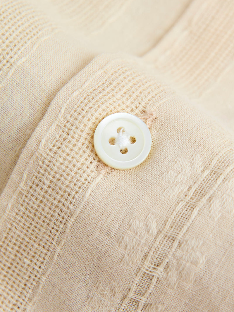 Almada Button-Up Shirt in Ecru