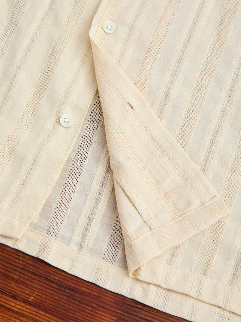 Almada Button-Up Shirt in Ecru
