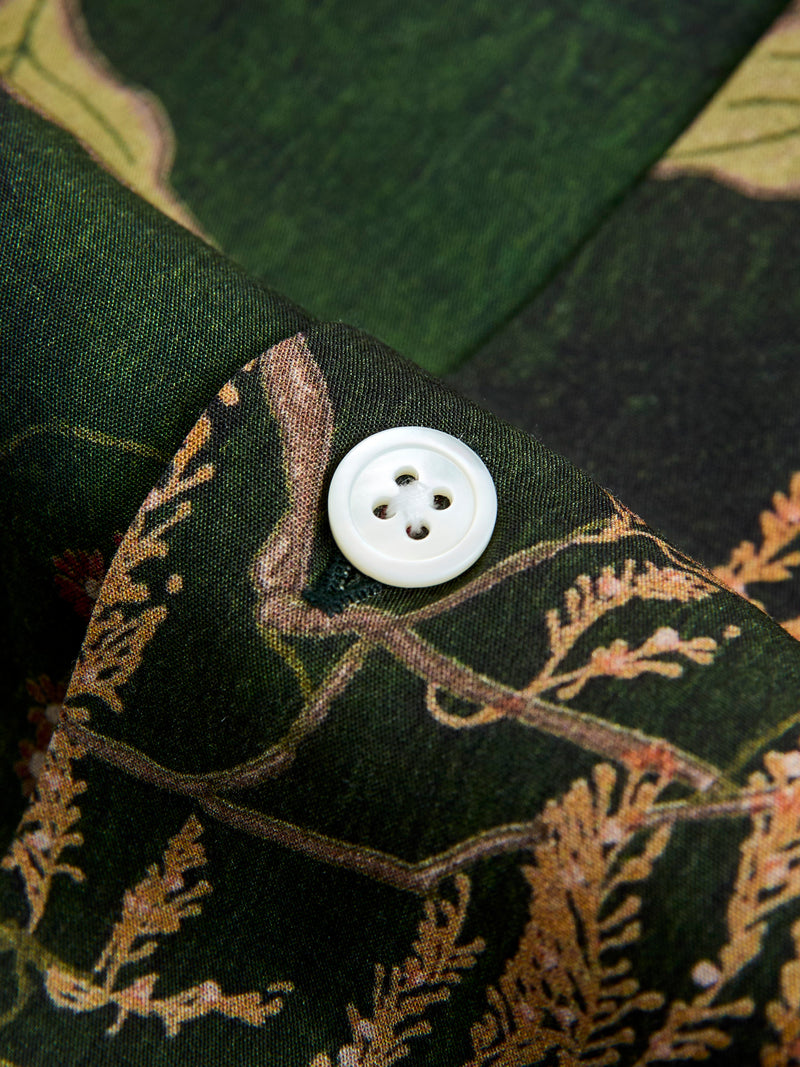 Ambar Button-Up Shirt in Green