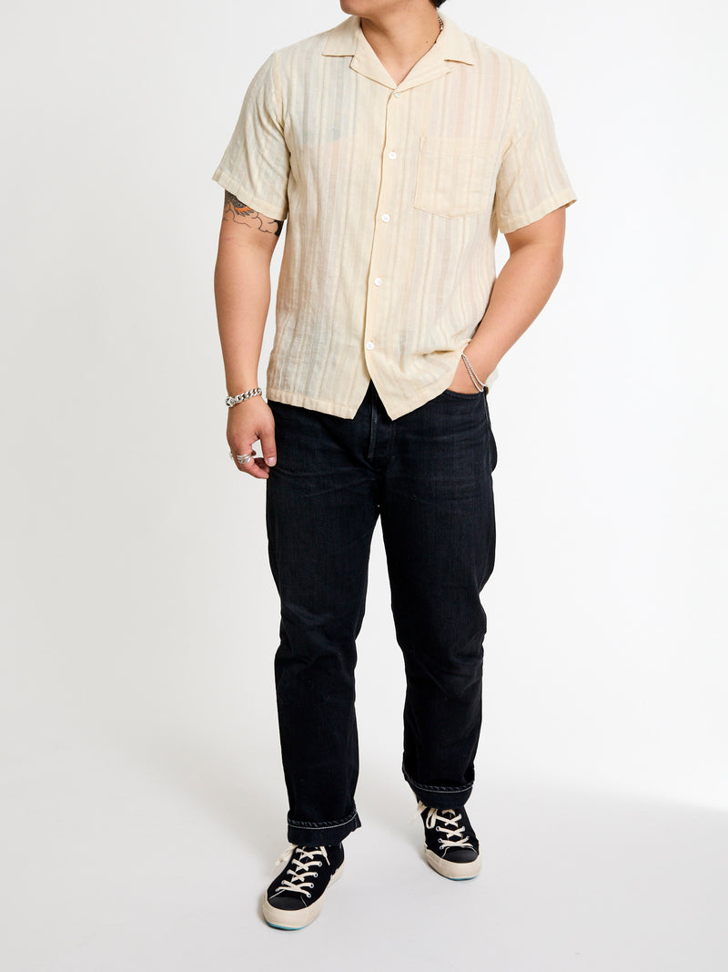 Almada Button-Up Shirt in Ecru