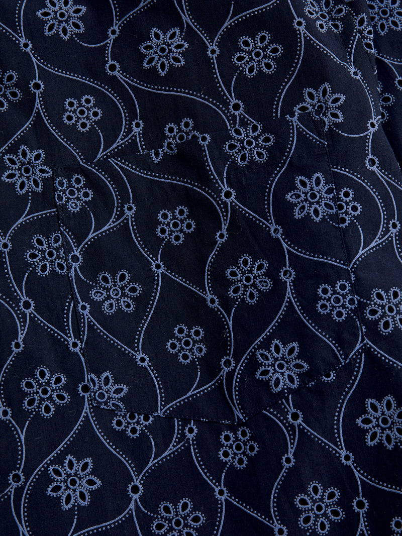 Rendi Button-Up Shirt in Navy
