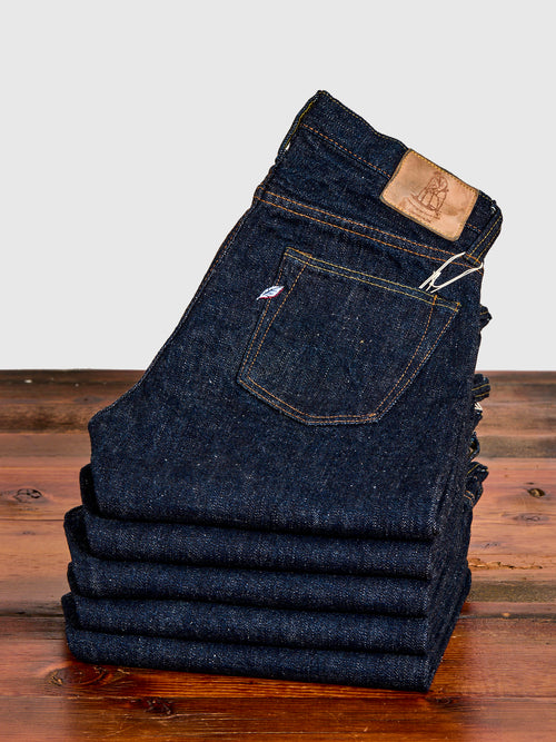 SLB-003 16.5oz Rinsed Selvedge Denim - Regular Straight Fit