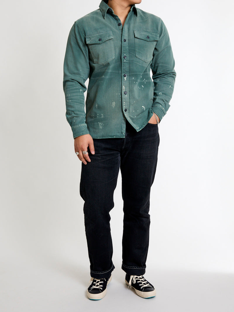 Petrol Workshirt in Service Green