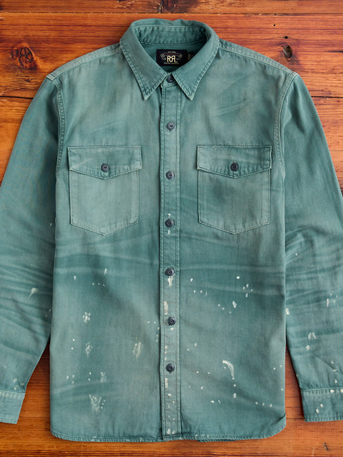 Petrol Workshirt in Service Green