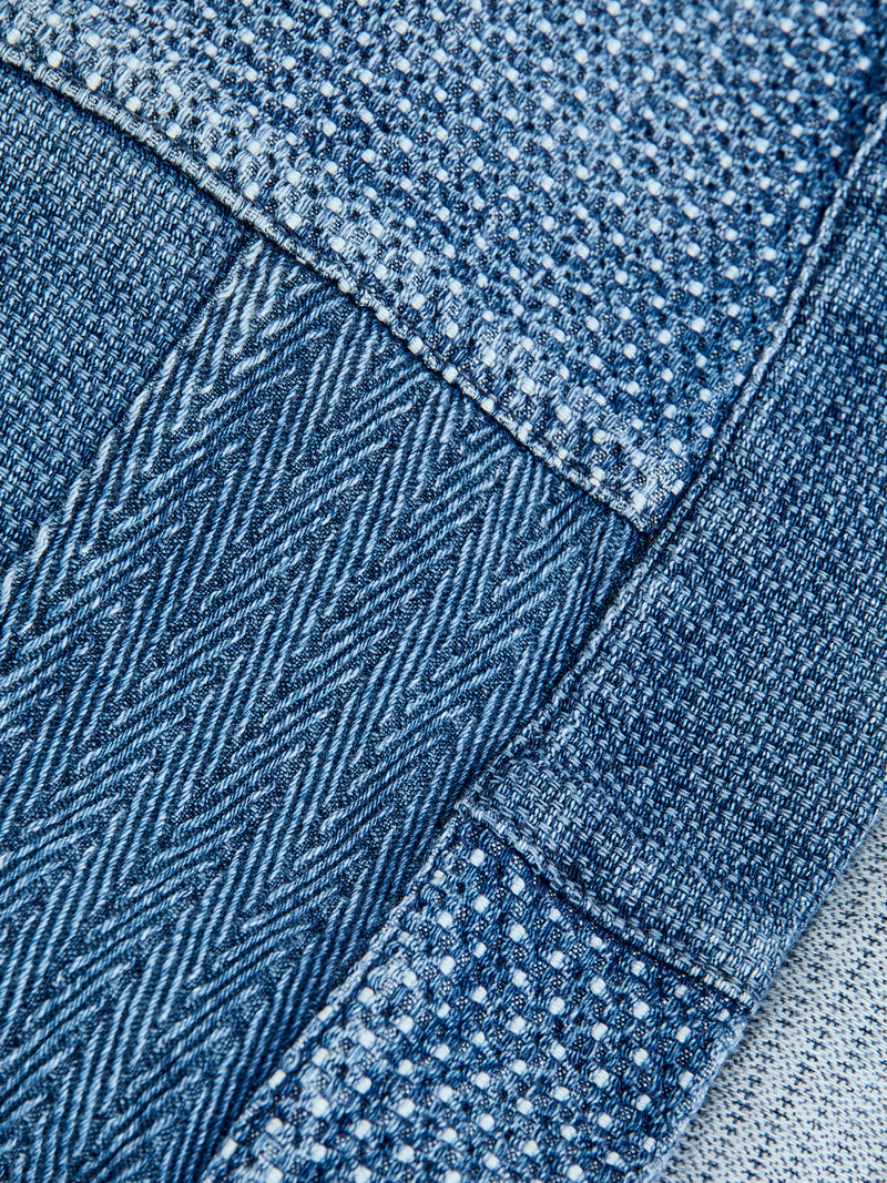 Patchwork Haori Jacket in Indigo 3-Year Wash