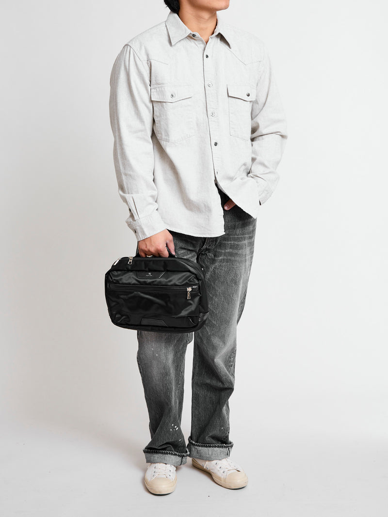 Progress Large Shoulder Carry Bag in Black