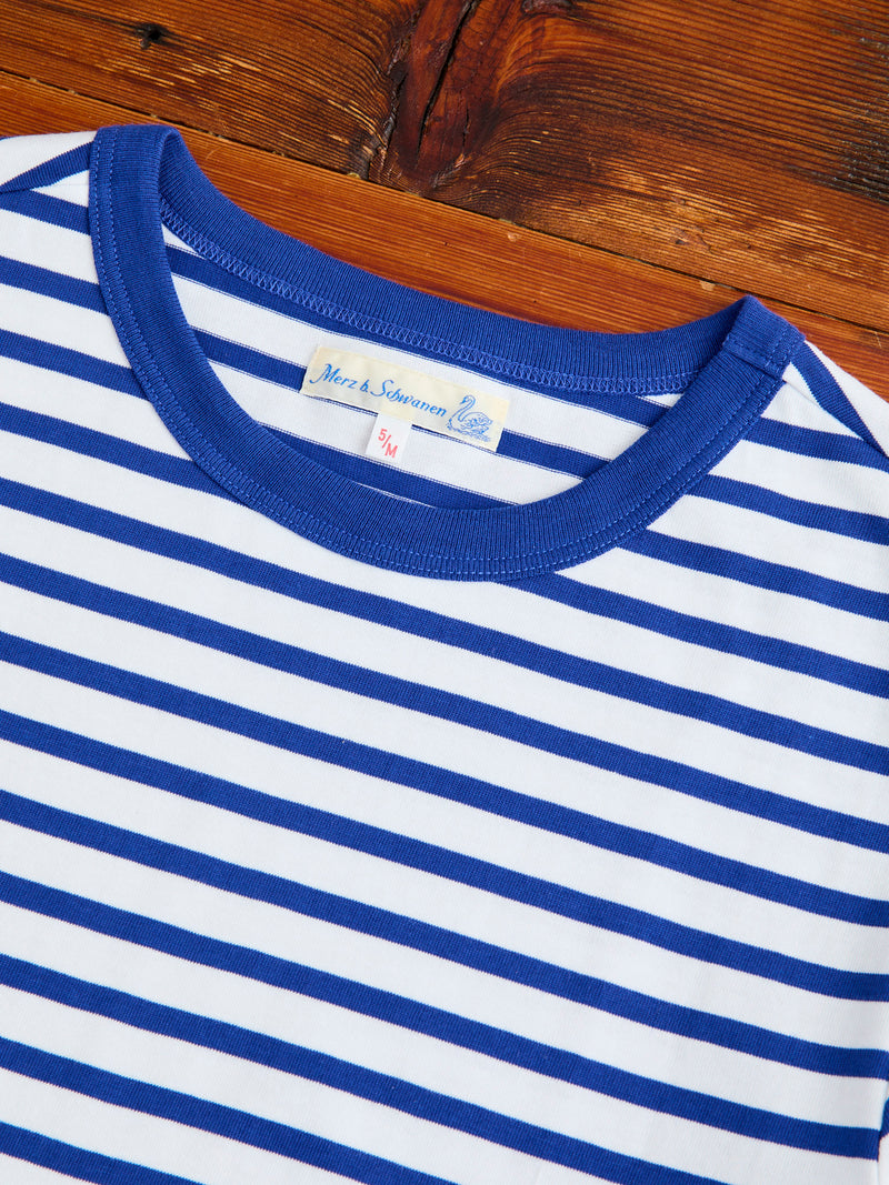 2M14 "Good Originals" 6.8oz Relaxed T-Shirt in Blue/White