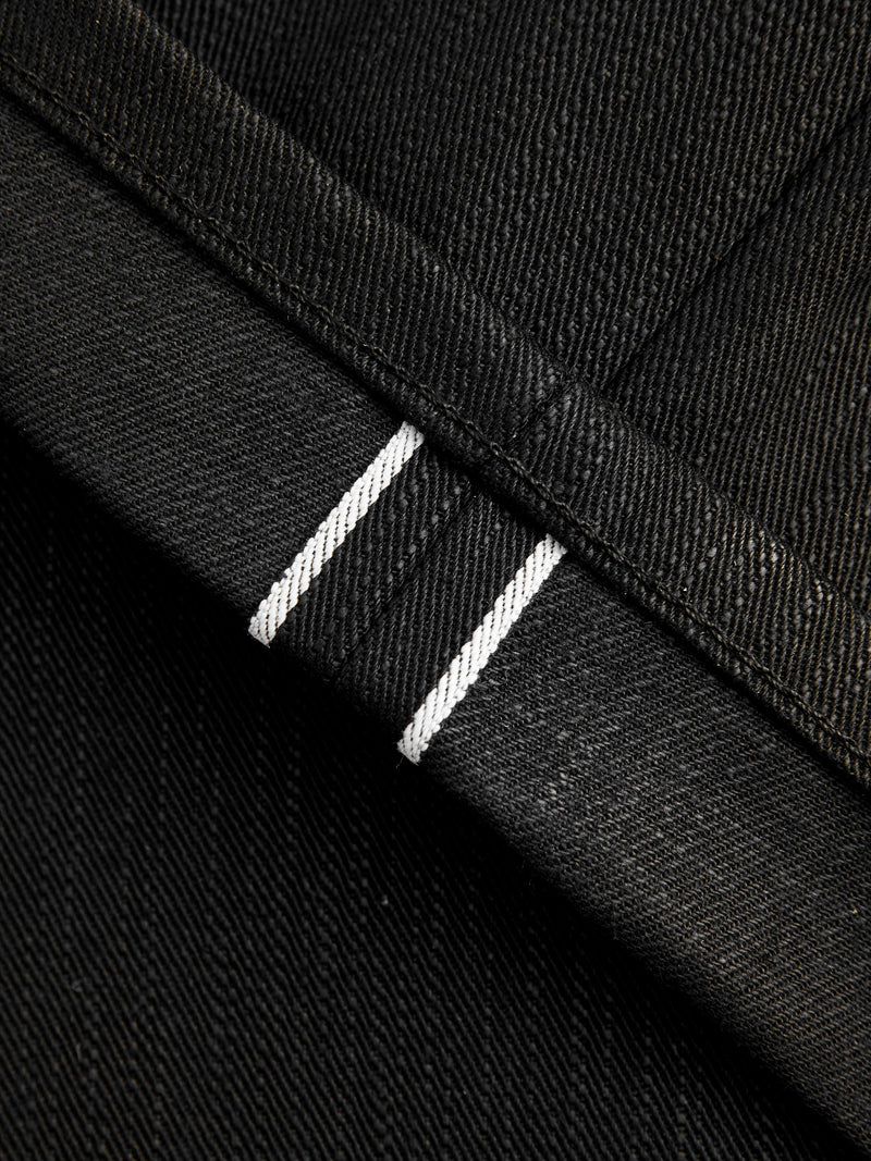"Anniversary Left Hand Twill - Double Black Edition" 13.75oz Selvedge Denim - Weird Guy Fit