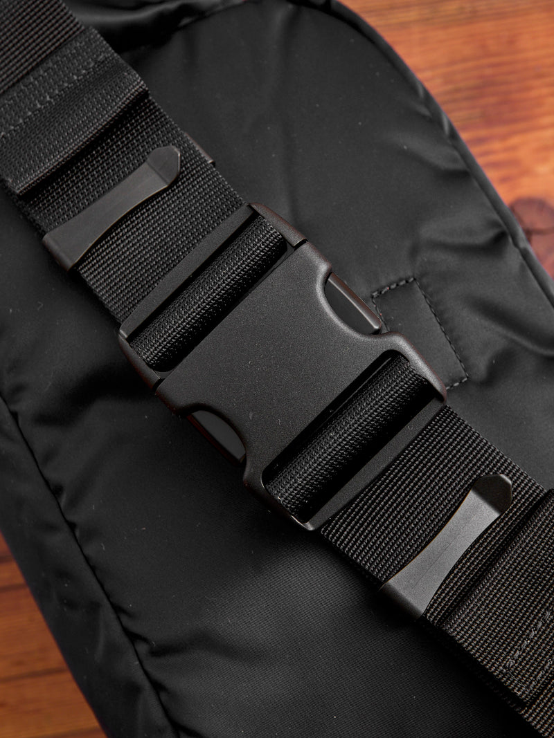 "Tanker" 2-Way Waist Bag in Black