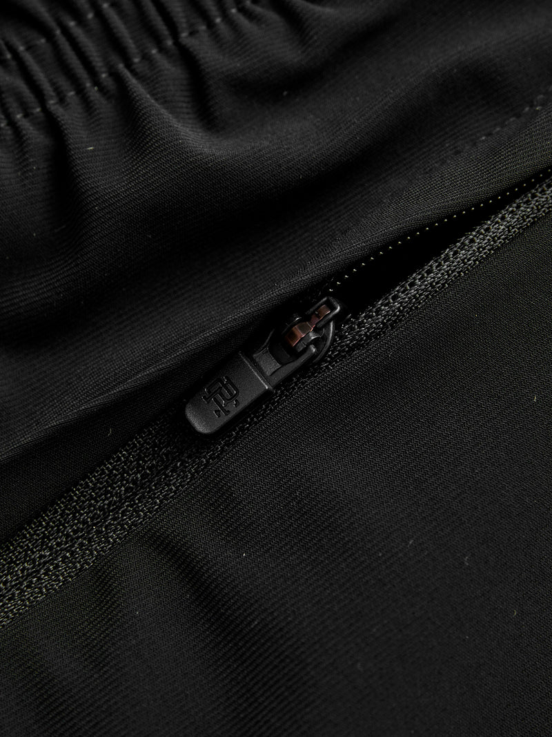 High Gauge Knit Swim Short in Black