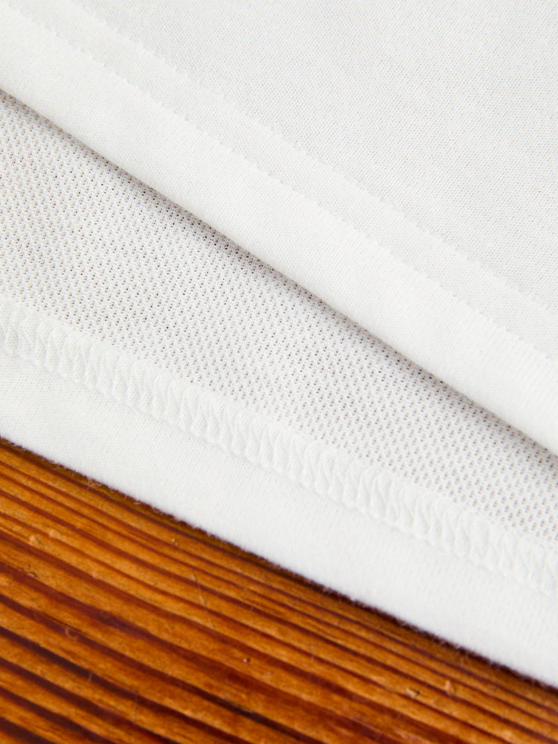 Circle Horn Round Pocket T-Shirt in White
