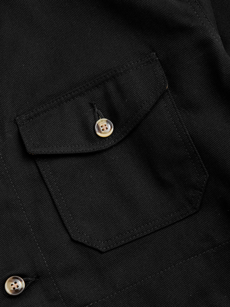 Crissman Denim Overshirt in Den Black