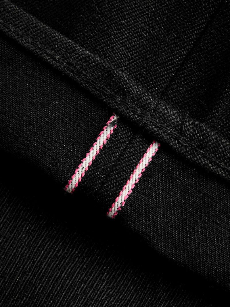 0605-B 15.7oz Black Selvedge Denim - Natural Tapered Fit