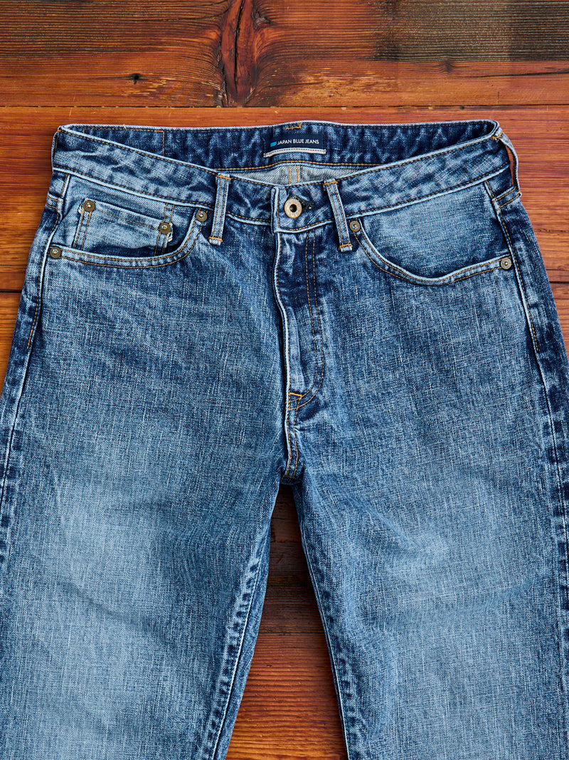 J401-LID "Circle Aged Wash" 14.8oz Selvedge Denim - Classic Straight Fit
