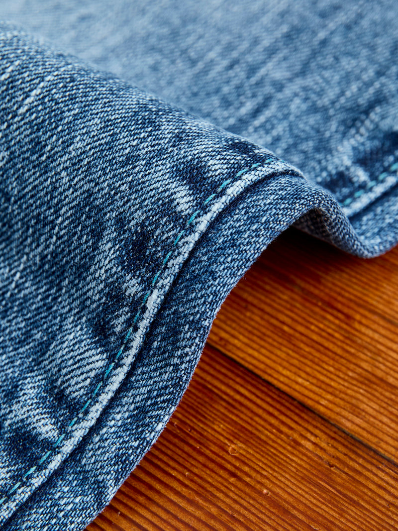 J401-LID "Circle Aged Wash" 14.8oz Selvedge Denim - Classic Straight Fit