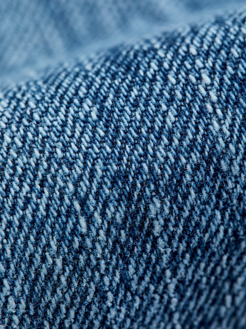 J401-LID "Circle Aged Wash" 14.8oz Selvedge Denim - Classic Straight Fit