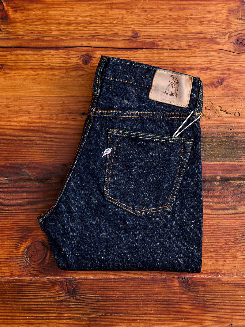 SLB-019 16.5oz Rinsed Selvedge Denim - Relaxed Tapered Fit