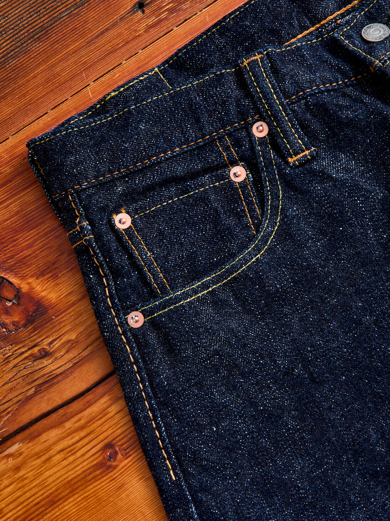 SLB-019 16.5oz Rinsed Selvedge Denim - Relaxed Tapered Fit